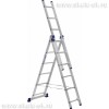 Алюминиевая  3-секционная лестница-стремянка   3х8 Алюмет
